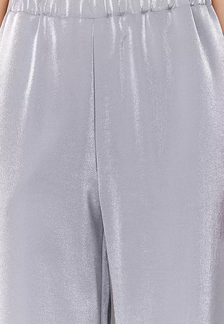 Wide Leg Satin Pants