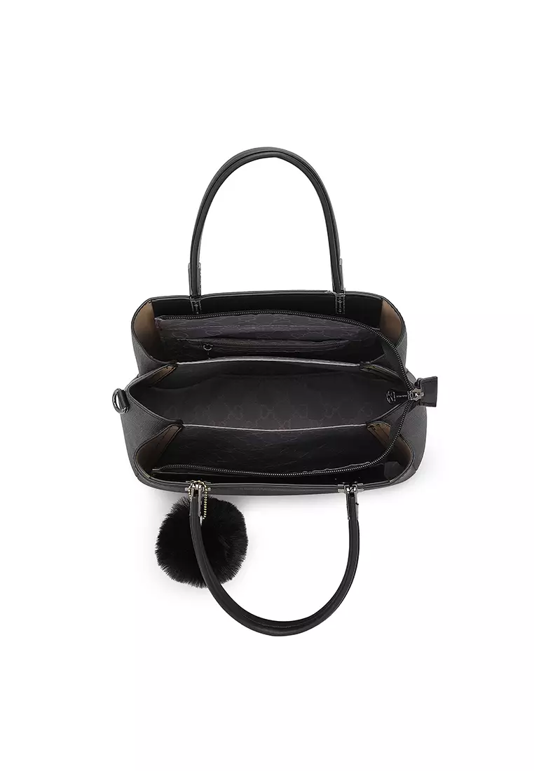 Women's Top Handle Bag / Sling Bag / Crossbody Bag / Shoulder Bag (Tas Tangan Wanita / Tas Selempang Wanita / Tas Bahu Wanita) - Hitam