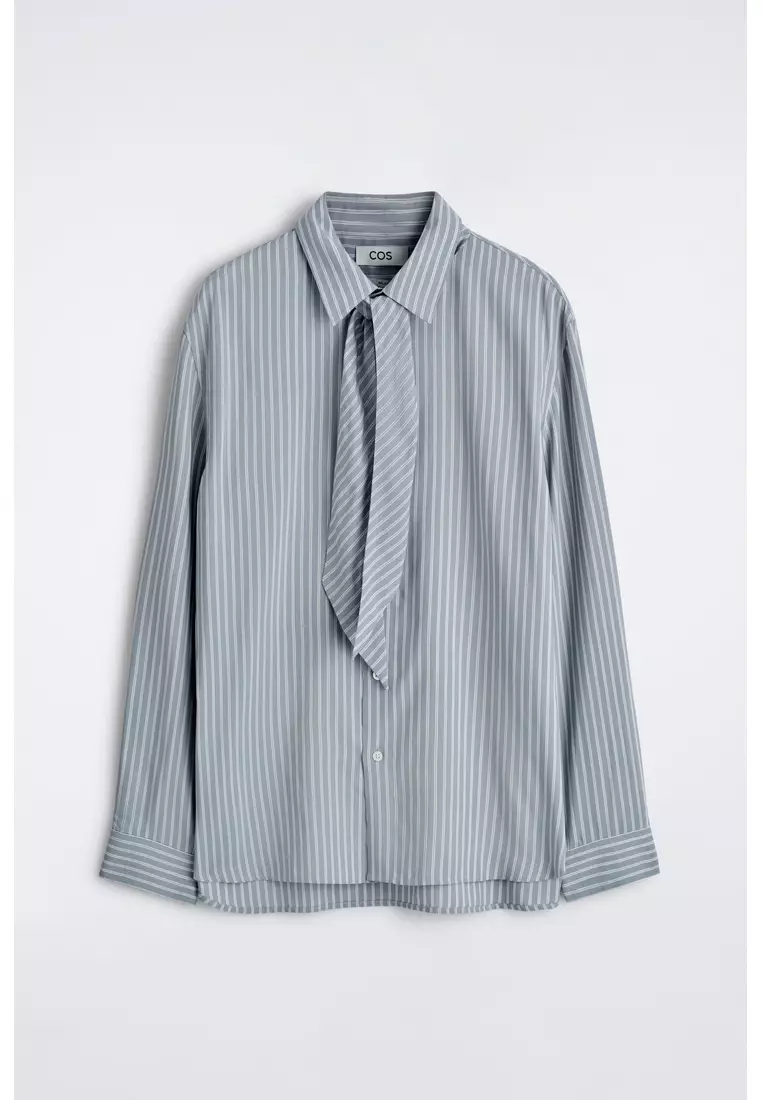 Buy COS TIE-DETAIL STRIPED SHIRT 2026 Online | ZALORA Philippines