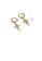 Glamorousky silver 925 Sterling Silver Plated Gold Simple Fashion Hollow Star Geometric Earrings D997CACCE1C1AAGS_2