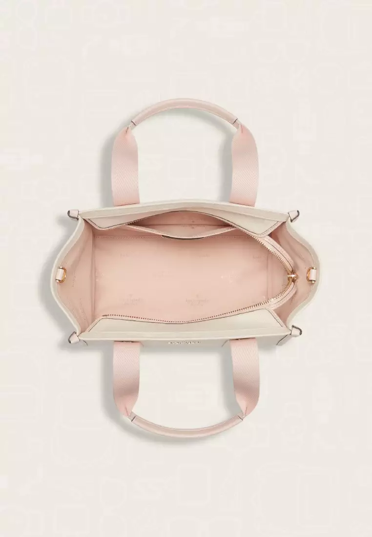 Kate Spade Kip Canvas Small Tote Rose Smoke Multi