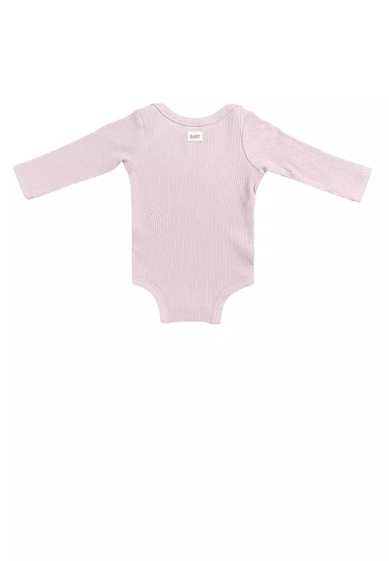 Organic Pointelle Long Sleeves Bubbysuit