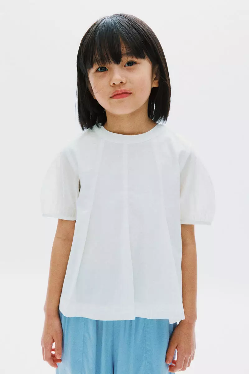 A-line cotton blouse