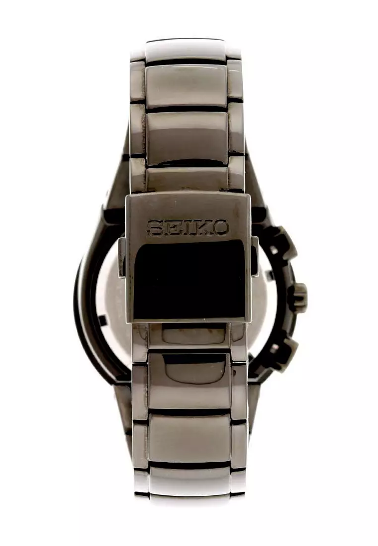Jam Tangan Pria Seiko SNAB35 Strap Stainless Steel Hitam
