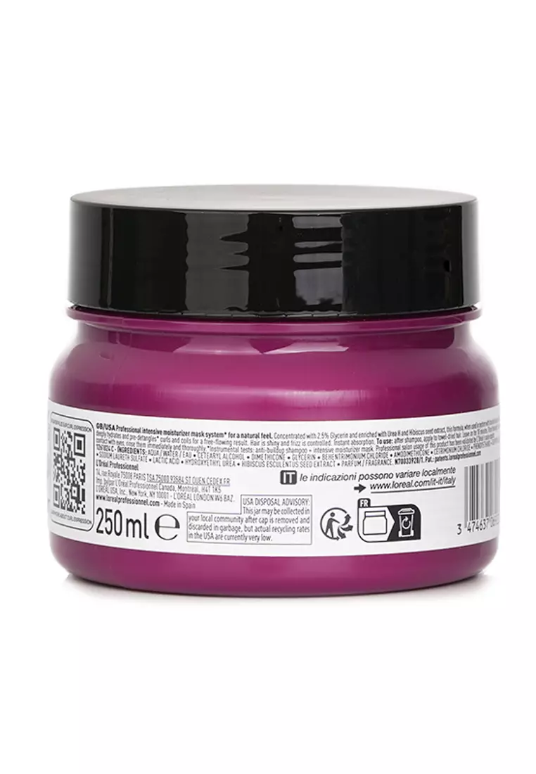 L'ORÉAL - Serie Expert Curl Expression Glycerin 2.5% + Urea H + Hibiscus Seed Professional Mask 250ml