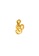 TOMEI gold TOMEI Love Song Charm, Yellow Gold 916 (TM-PT132-1C) (1.19G) 0C19AAC74B5A82GS_1