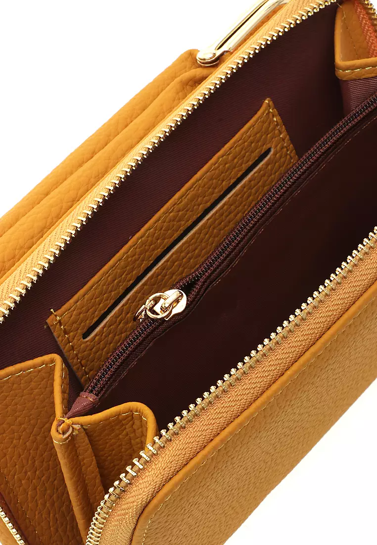 Sling Bag Tas Selempang Wanita Mini Design Many Slot Material Leather Kulit ORIGINAL