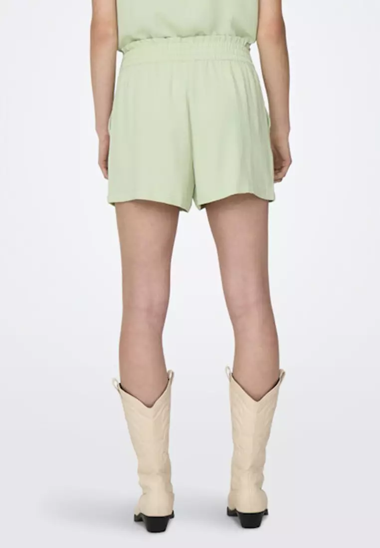 Miami High Waist Belt Shorts