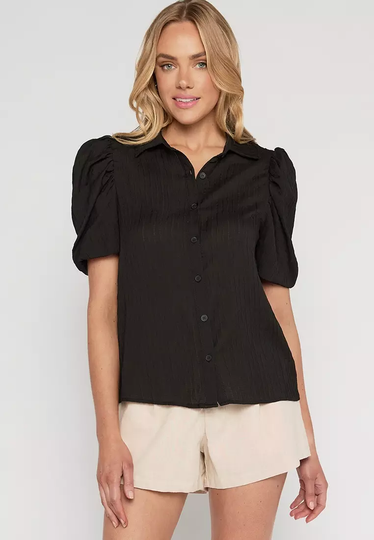 Buy Style State Puffed Sleeve Button Down Blouse 2024 Online ZALORA
