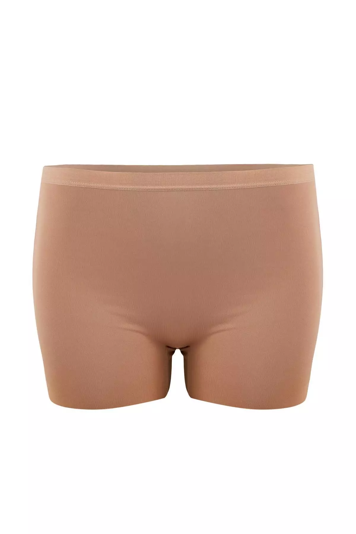 Brown-Mink 2 Pack Micro Seamless/Traceless Laser Cut Boxer Knitted Panties Thmss24Ku44