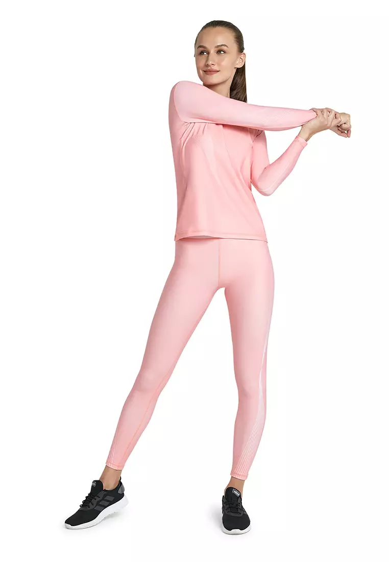 Flexzone Long Legging Women Shine Series Rose
