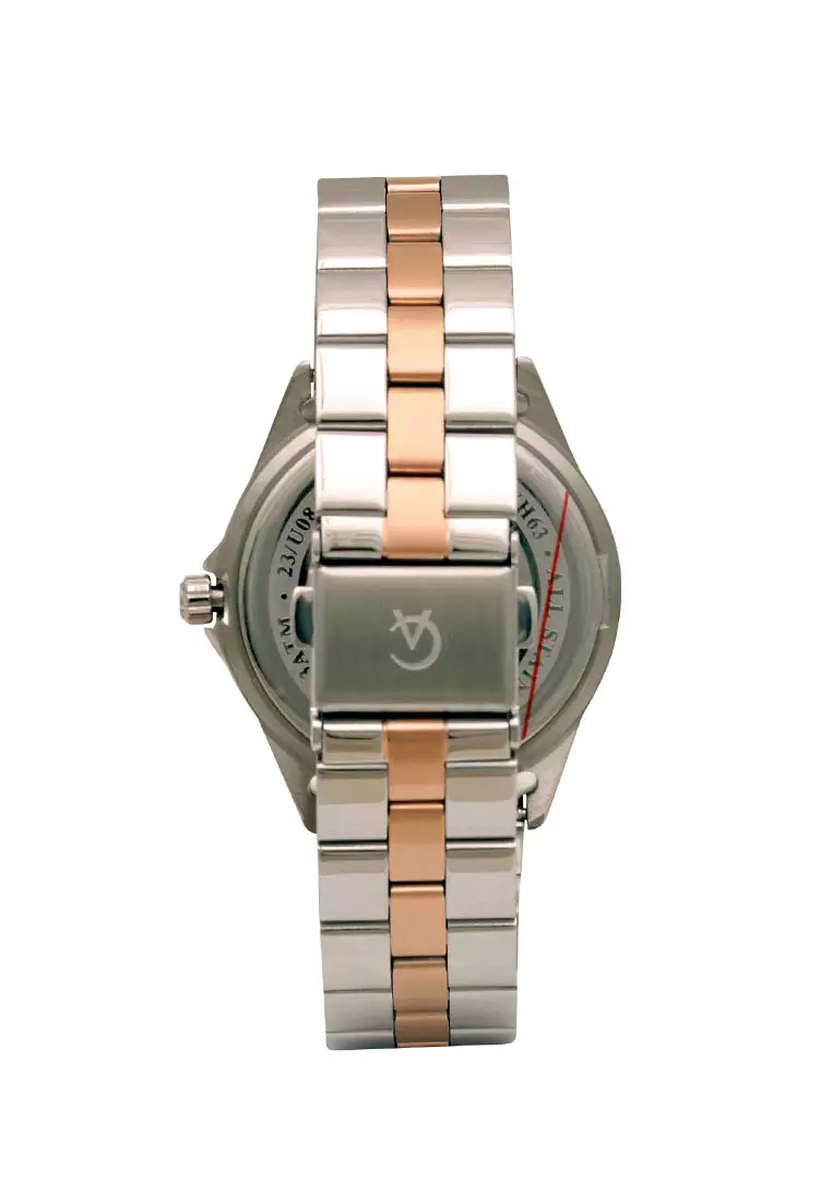 Alexandre Christie Jam Tangan Wanita - Silver Rosegold - Stainless Steel - 2947 BFBTRSL