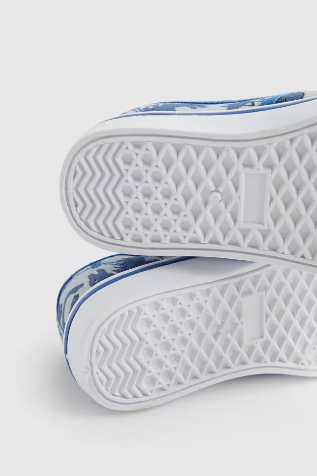 Mothercare Dinosaur Slip-On Trainers - Sepatu Anak Laki-laki (Biru)