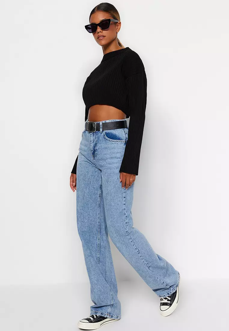 High Waist Wide Leg Jeans