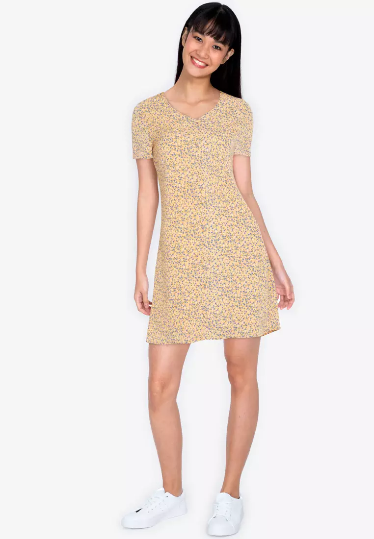 ZALORA BASICS Short Sleeve Shift Dress 2023 Buy ZALORA BASICS