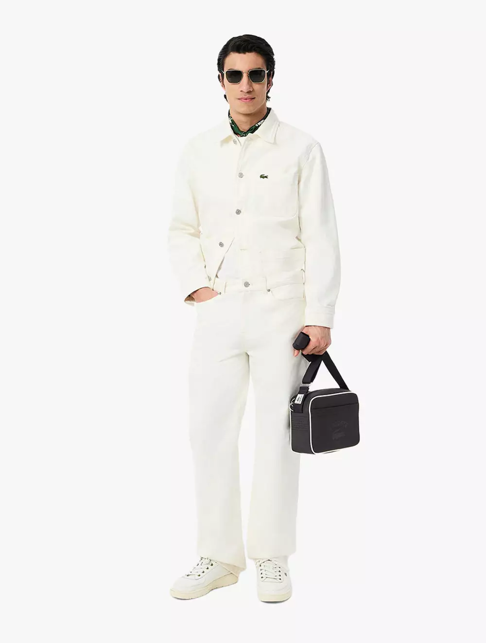 Medium Club 1930 Petit Piqué Reporter Bag - Blue