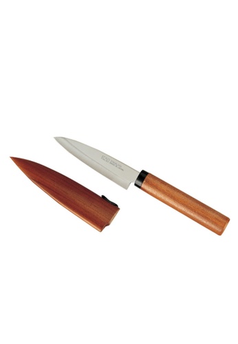 Kai KAI 19cm Fruit Knife with Shield Wooden A6471HL7F355C9GS_1