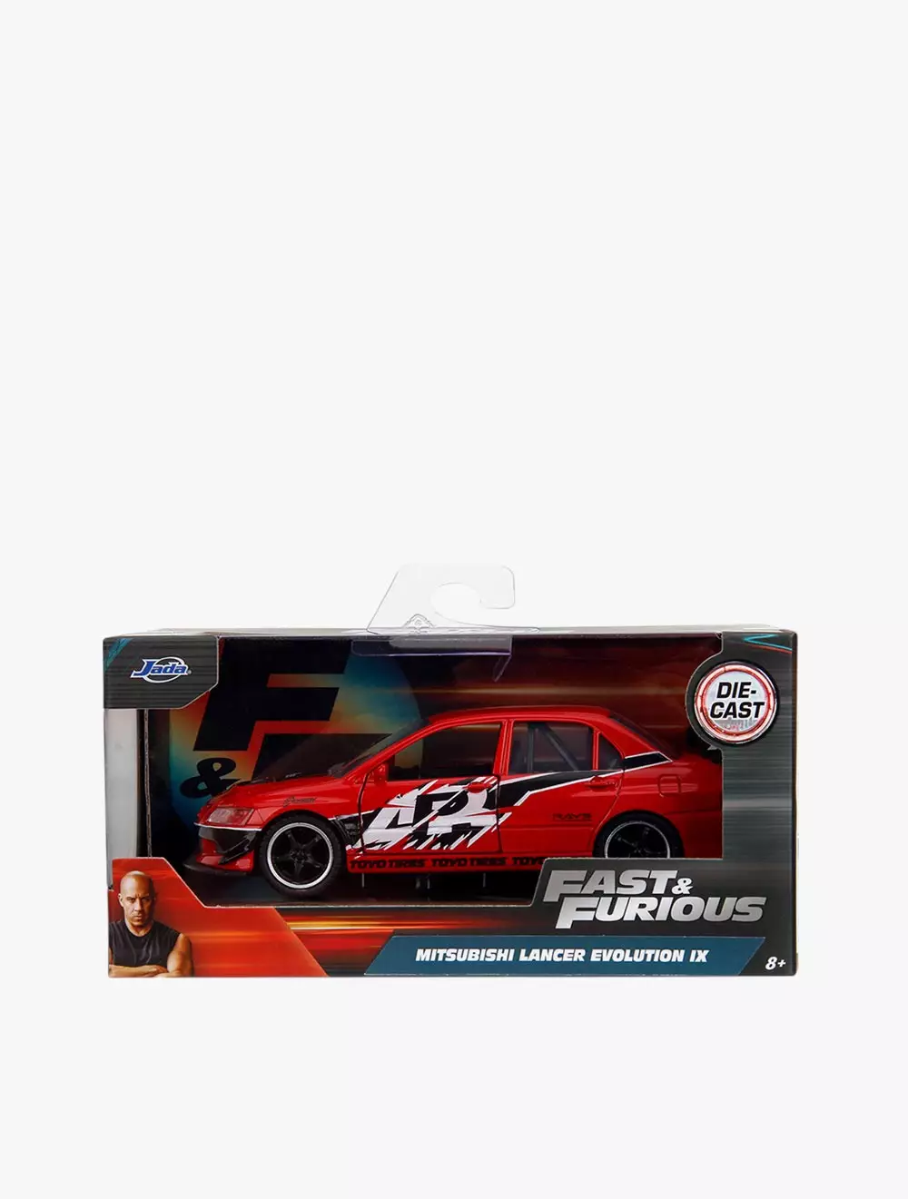 JADA 1:32 FF Mitsubishi Lancer Evolution IX (9) - Free Rolling