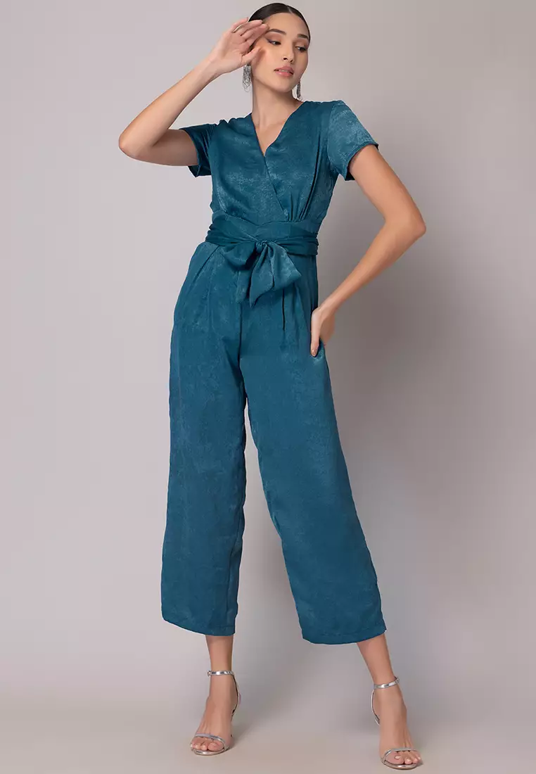 Buy FabAlley Green Kimono Sleeve Satin Jumpsuit 2024 Online ZALORA Philippines