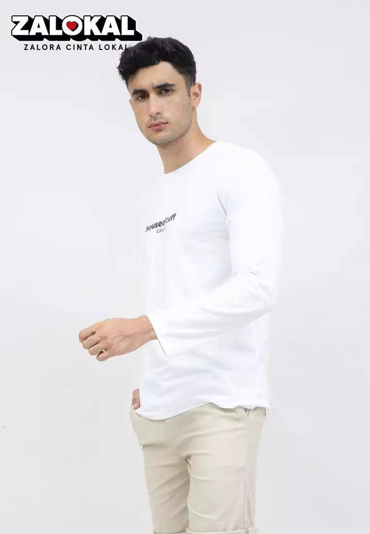 Kaos cotton combed lengan panjang pria unisex houseofcuff Rising Sun