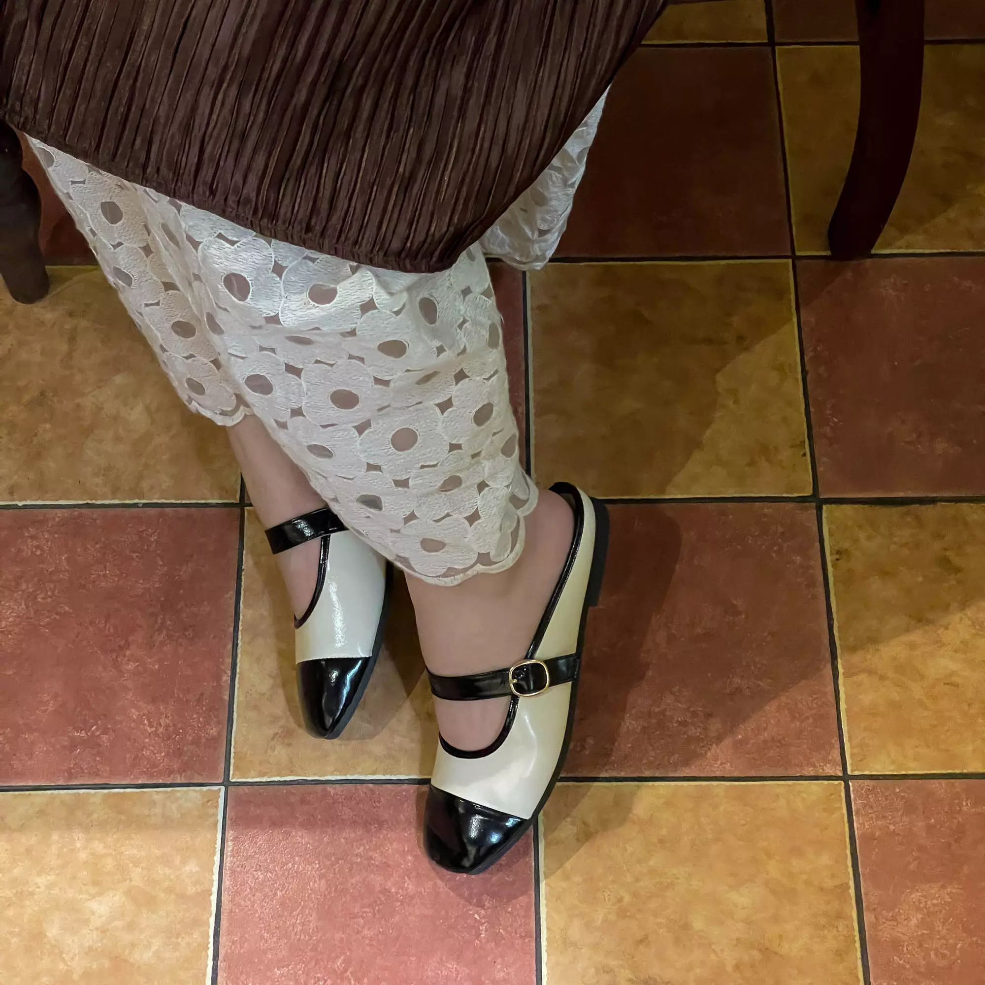 Blow Airin Mary Jane Flats Mules Wanita MINNIK 0022