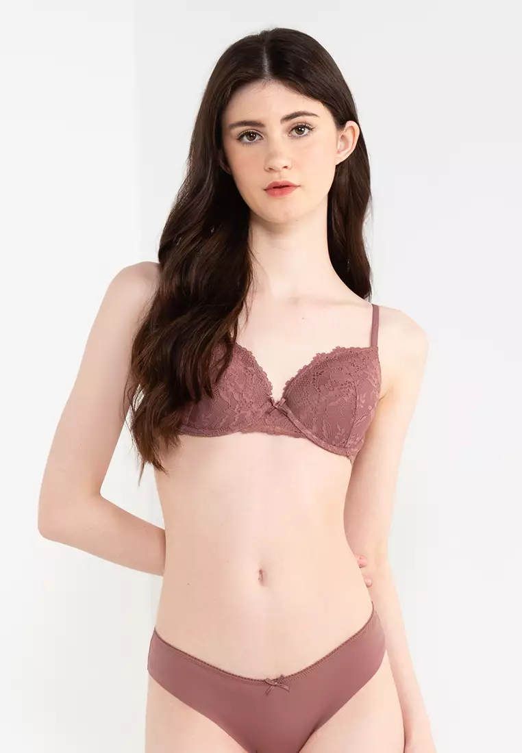Buy Cotton On Body Everyday Lace T-Shirt Bra in Rose Taupe 2024 Online