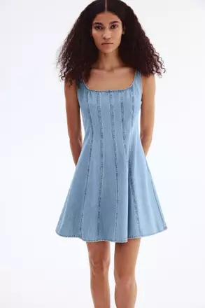 zalora denim dress Denim Smock Dress Buy NEXT Embroidered Midi Denim Smock Dress 2026 Online  ZALORA
