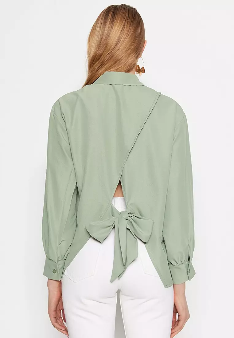 Buy Trendyol Back Split Shirt 2024 Online | ZALORA Philippines