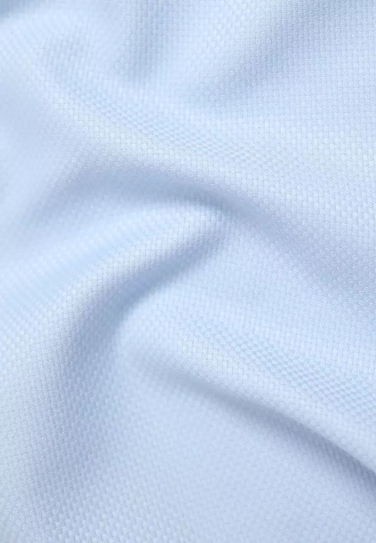 Jobb Brioni Kemeja Pria Lengan Panjang Regular Fit Biru