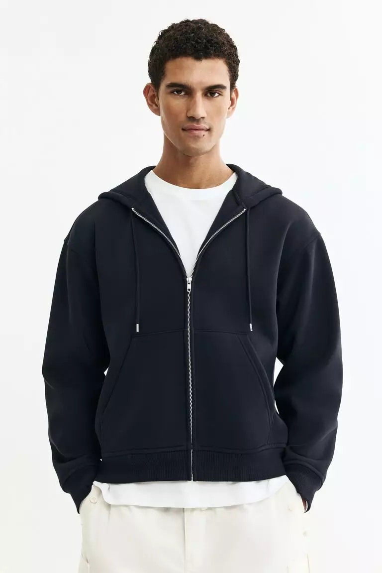 Zip-through hoodie
