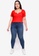 Vero Moda red Plus Size Annika Short Sleeves T-shirt 5FCA4AA043F35AGS_4