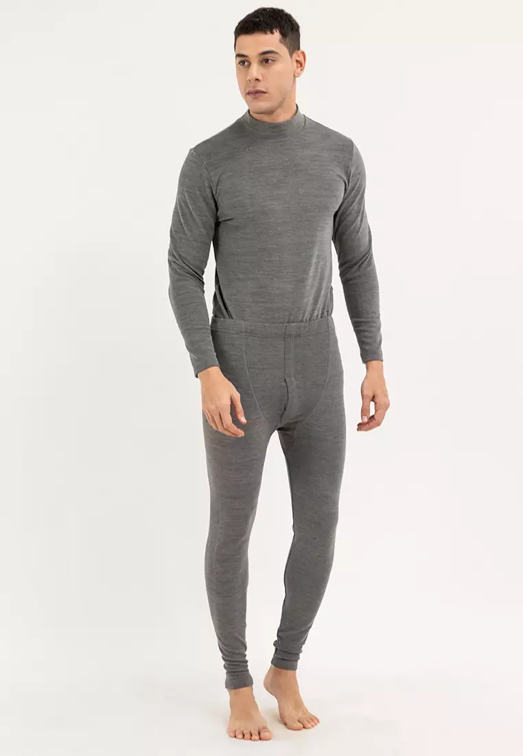 Wool Blend Double Knee Layer Thermal Bottoms