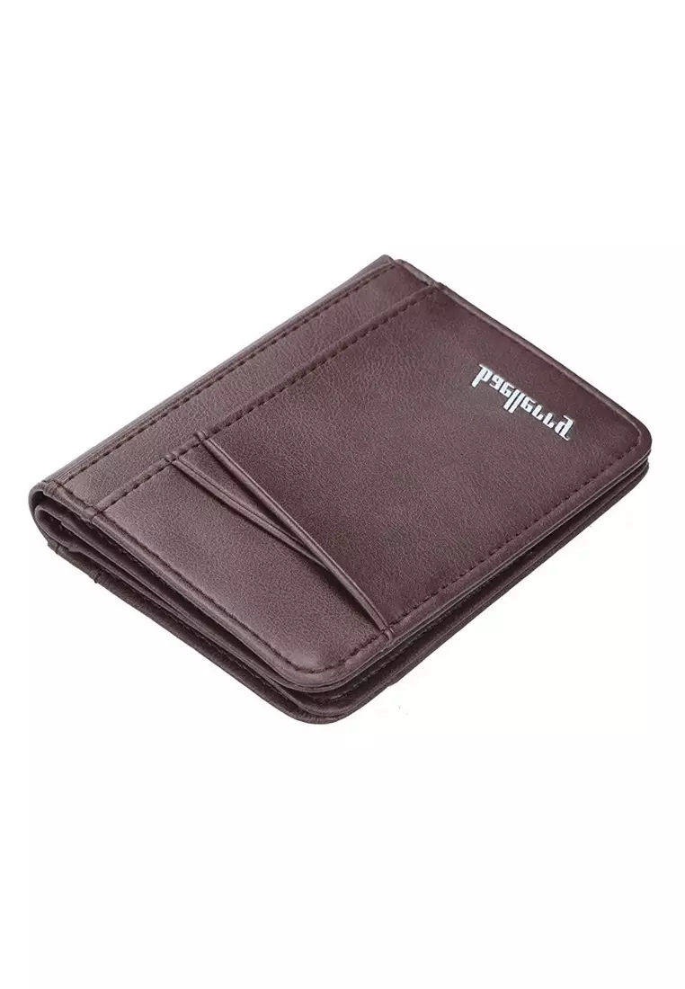 Dompet Kartu Pria Model Pendek Kulit PU Leather Premium Quality ORIGINAL