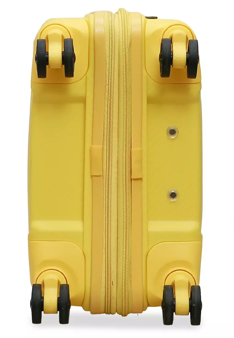 Carlton Koper Size 20inch Classic Design Suitcase Unisex TSA Lock Material Polypropylene ORIGINAL - Yellow