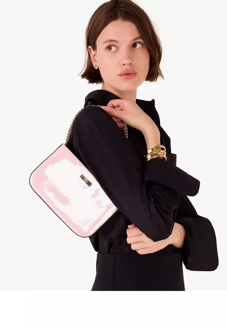 Madison Satin Sequin Lilly Pochette