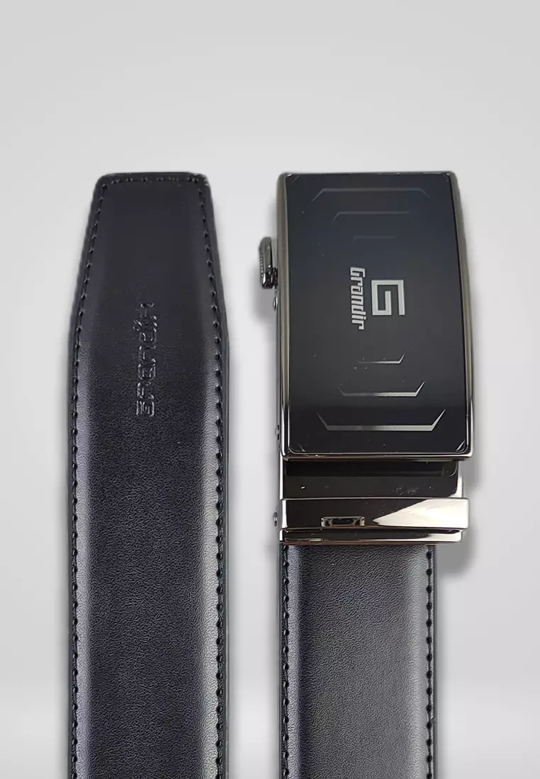 Grandir Gift Set Ikat Pinggang Dompet Kulit Pria Leather Original