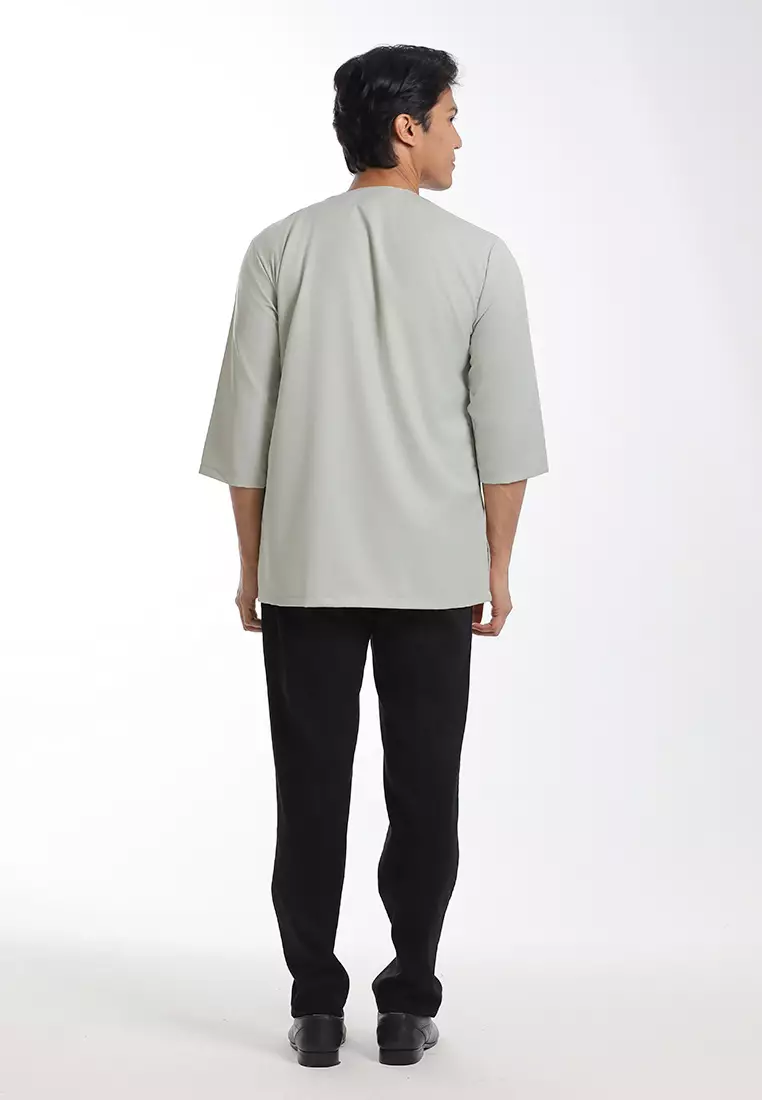 Byford Kurta Tiga Suku Slim Fit - 3926003A-40LightGreen