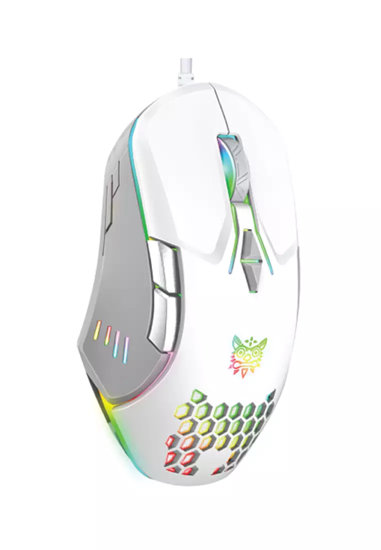 Onikuma CW902 RGB Honeycomb Wireless Gaming Mouse souris usb Rechargeable  Durable Gaming Mice with Colorful Backlight