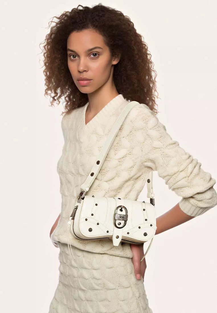JW Pei Joy Crushed Shoulder Bag - White