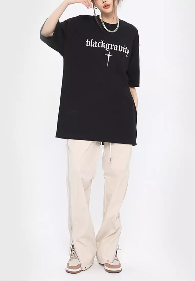 メール便無料】 Oversized -CONTRASTIVE- Tee Sleeve Long Tシャツ