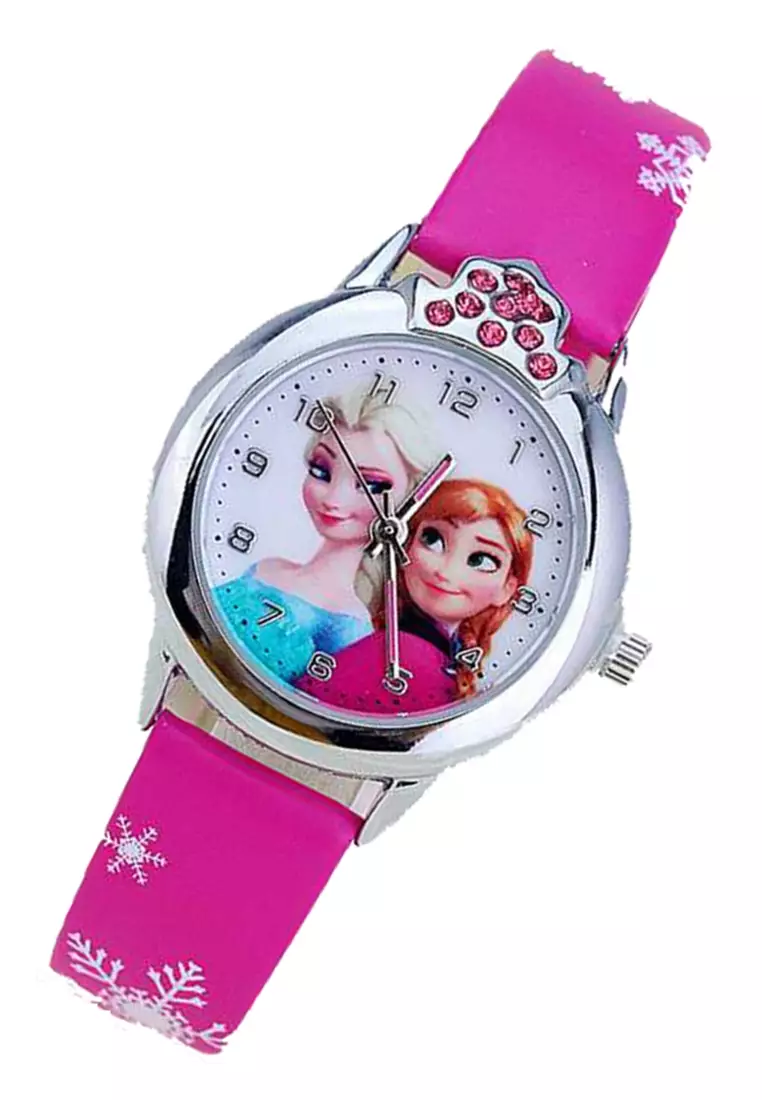 Jam Tangan Analog Anak Perempuan Strap Tali Material Kulit Leather BT14 ORIGINAL