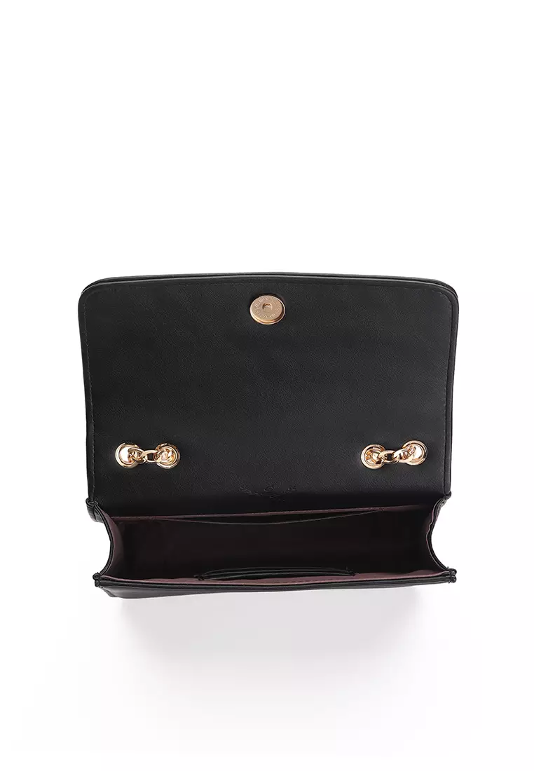 GYKACO YUI Black- Tas Wanita Sling Bag - Fashion Top Handle Bag (Import)