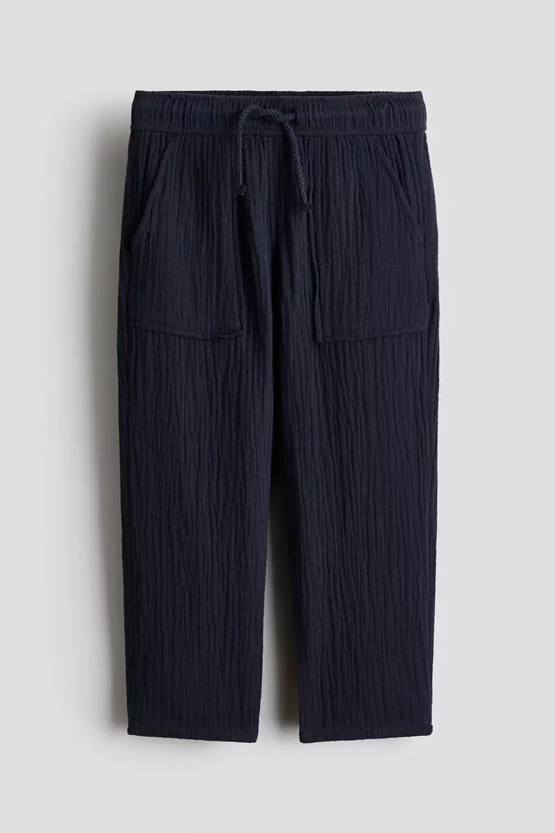 Muslin drawstring trousers