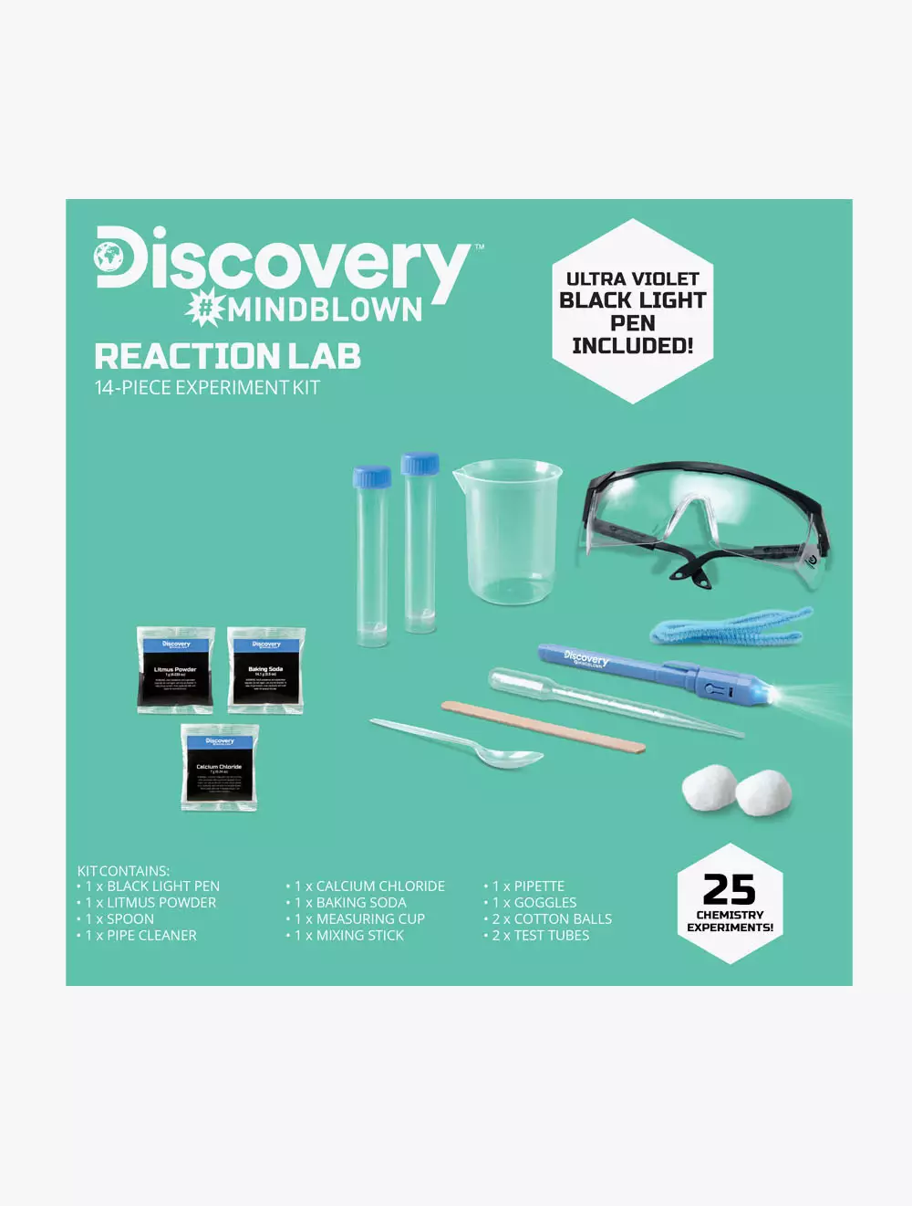 Discovery Mindblown Toy Reaction Lab Experiment Set 13pc - DCN1423011180 - Multi
