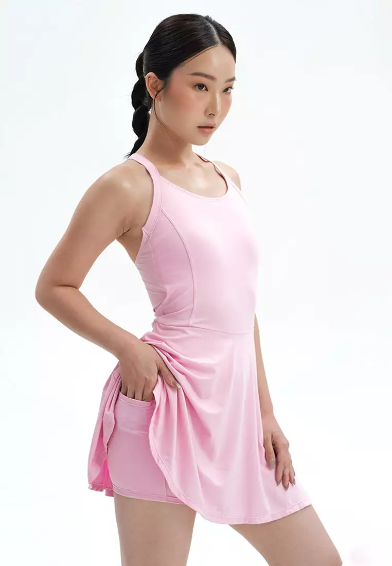 Daily Poise Flow Dress - Pink Blush
