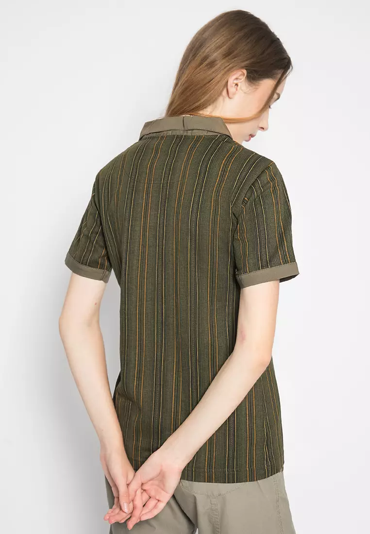 LGS - Kaos Casual Wanita -Model Kerah - Hijau - LLTS.520.HD001A.033.7C