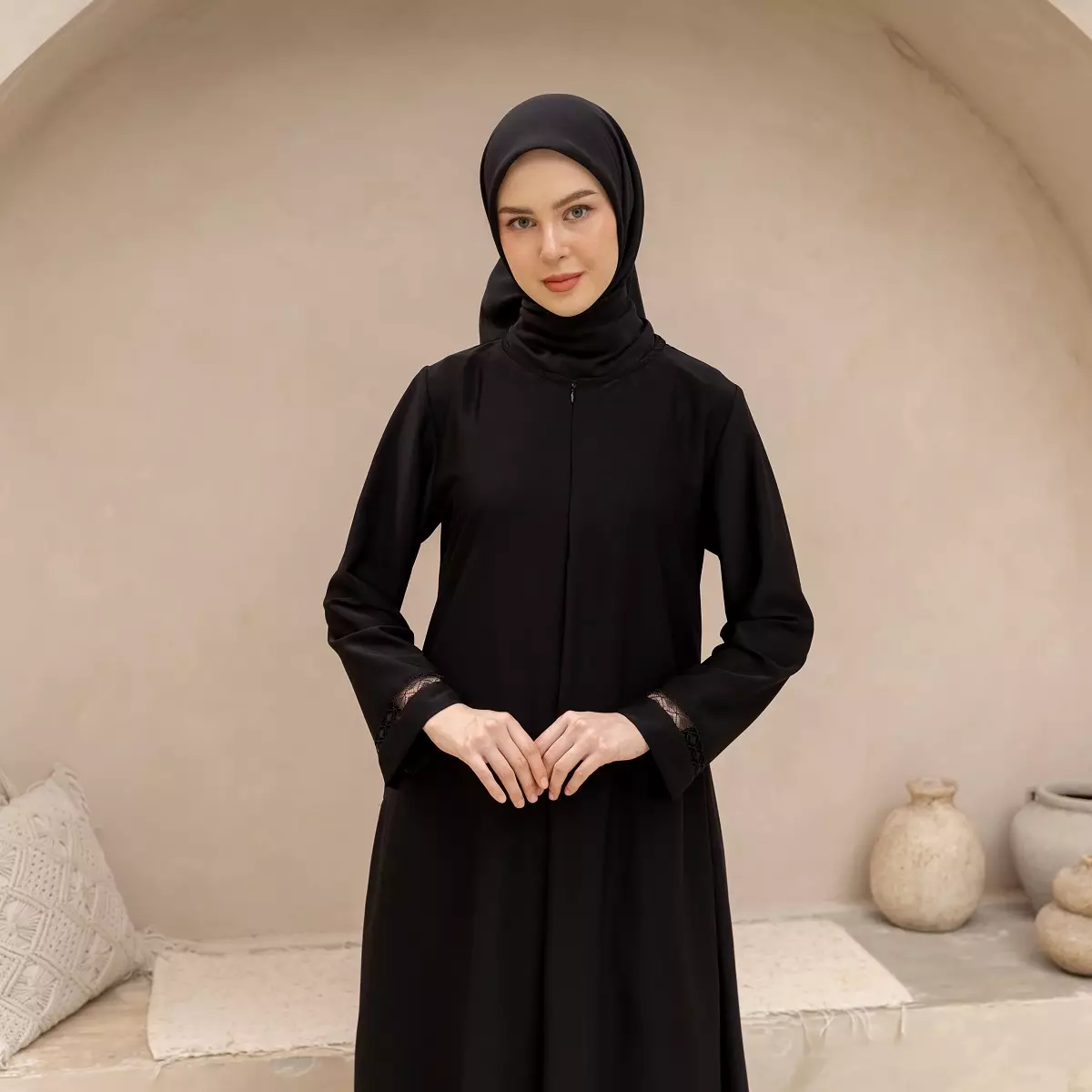 EPC Abaya Samira - Black - Moonlit Elegance Series