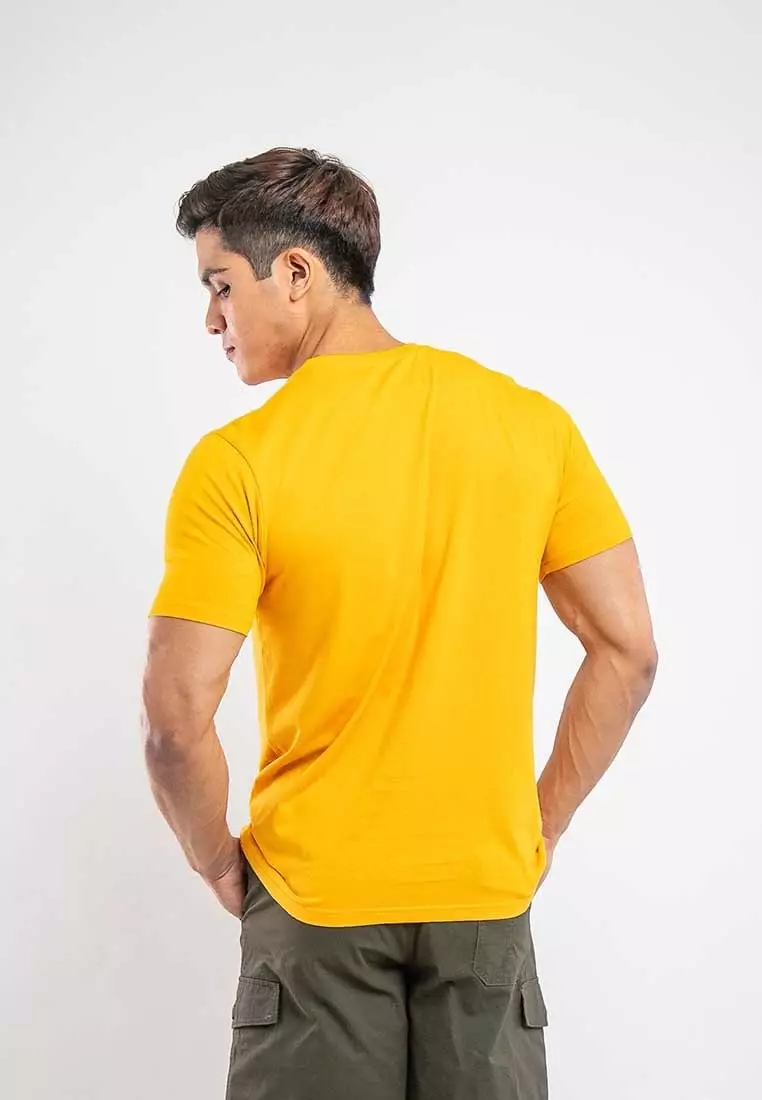 Forest Plus Size T Shirt Men 100% Cotton Soft Unisex Round Neck Big Size Plain Tee | PL23585-64DkYellow