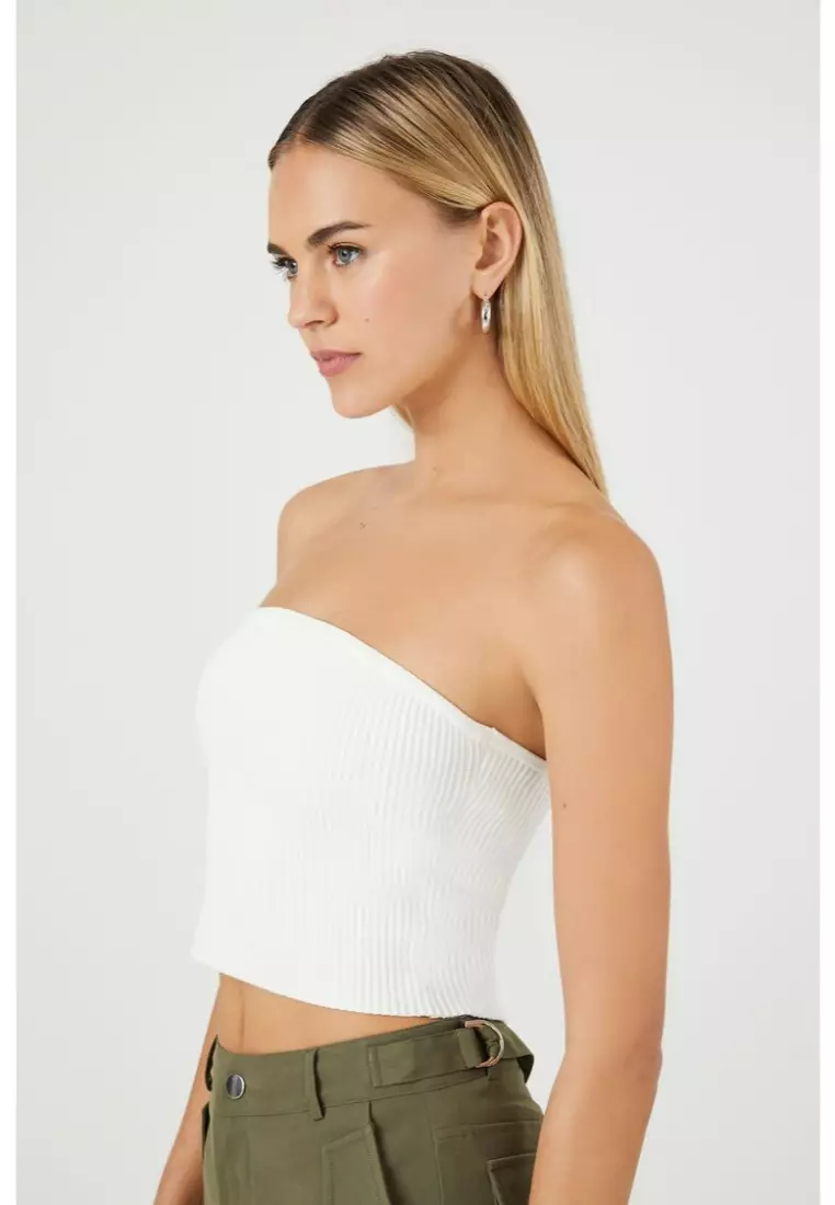 Forever 21 hot sale white tube top