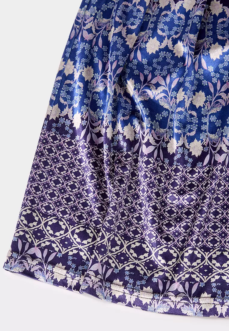 Samira 印花天鵝絨裙褲